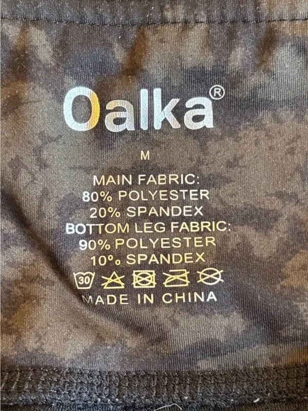 Oalka Camo Athletic Skort Medium Built-in Shorts Pockets Tennis Golf - Image 4