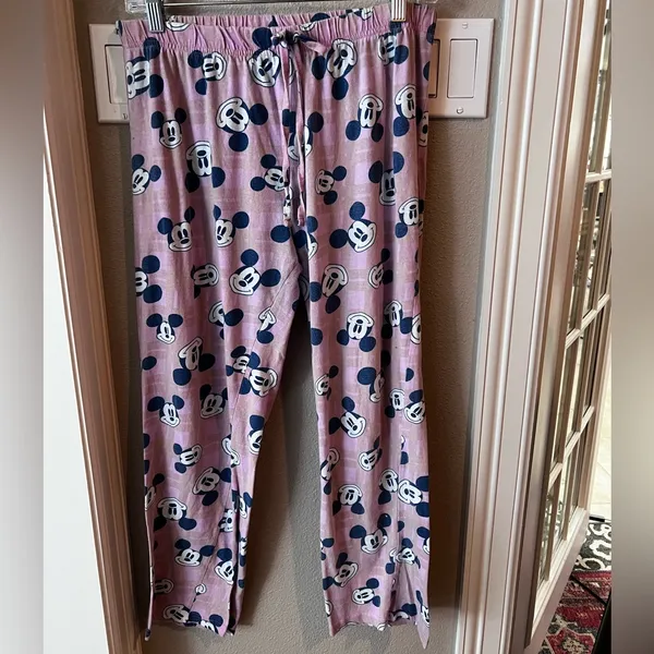 Disney Mickey Mouse Pajama Pants Pink | Women’s Medium | Lounge Sleepwear - Image 6