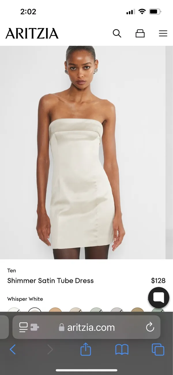 Aritzia Satin Dress - Image 3