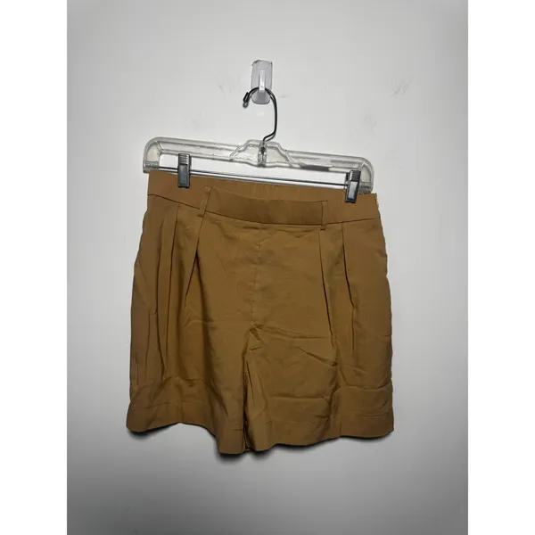 OGLmove Women Casual Daily Regular Fit Mid Rise Shorts Khaki Brown Size M - Image 3