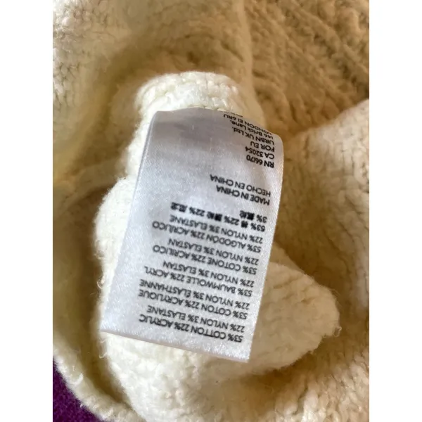 Anthropologie MAEVE Cybil Cable Sweater Vest Chunky Knit Size Small XS S - Image 4