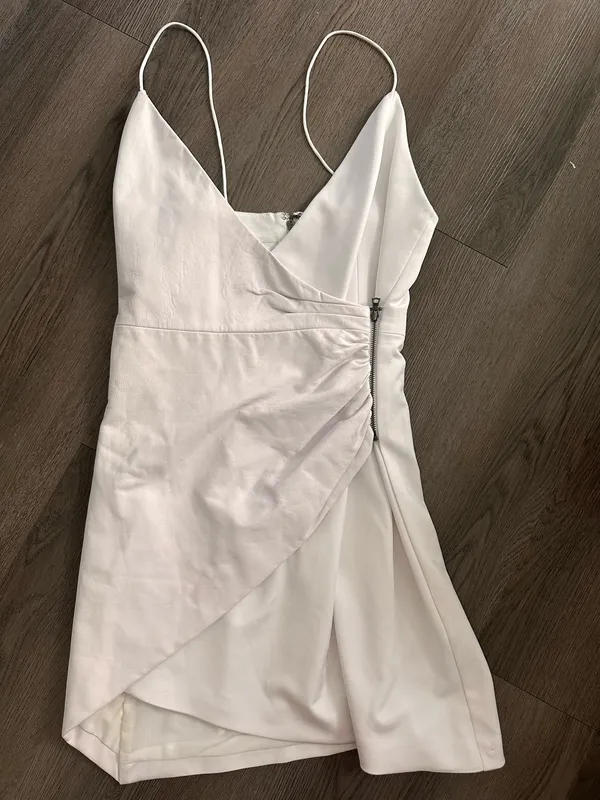 Alice + Olivia White Mini Dress - Image 3