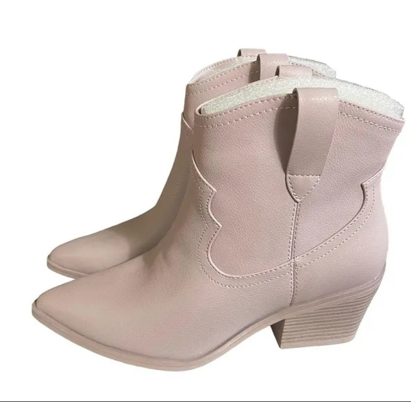 Outlaw Western Rodeo Cowgirl Ankle Booties Boots Size 7.5 NIB - Image 9