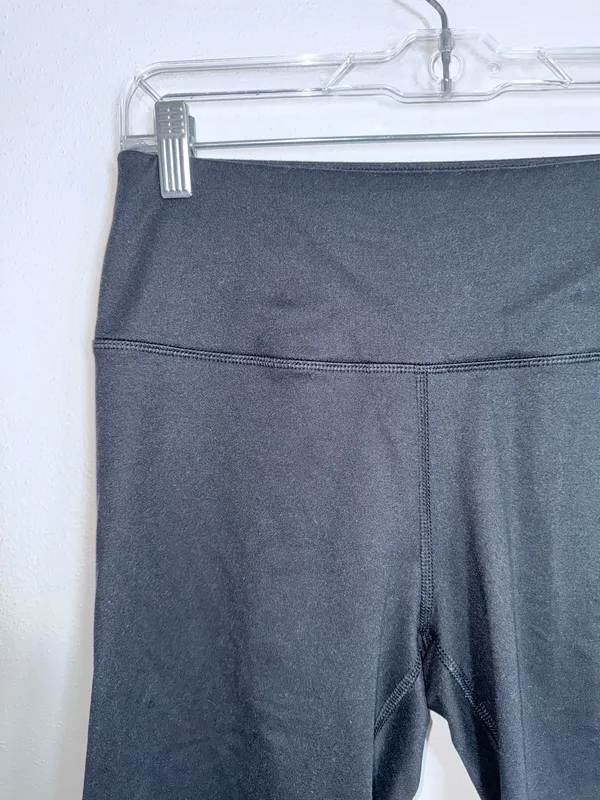 Maurices High Rise Luxe Biker Shorts Solid Black 7” Athleisure - Image 3
