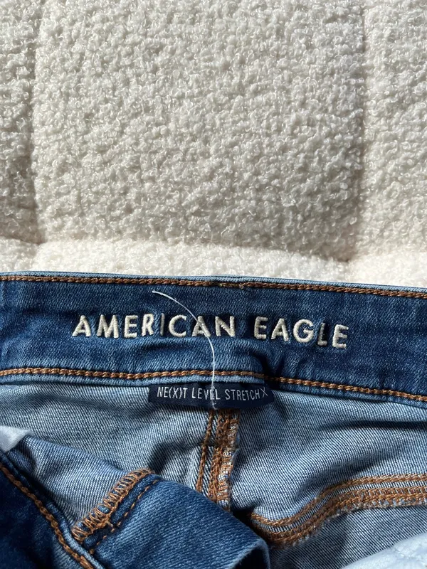 American Eagle Outfitters Embroidered Jean Shorts - Image 5