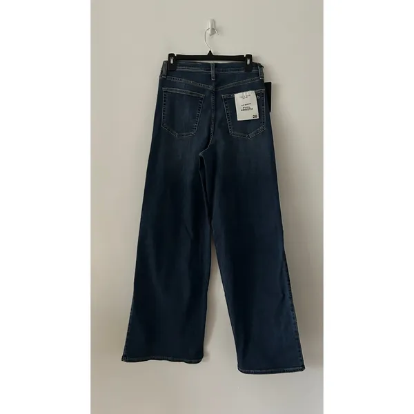 Rag & Bone Serena Dark Wash Bogart High Waist Wide Leg Jeans NWT Size 28 - Image 5