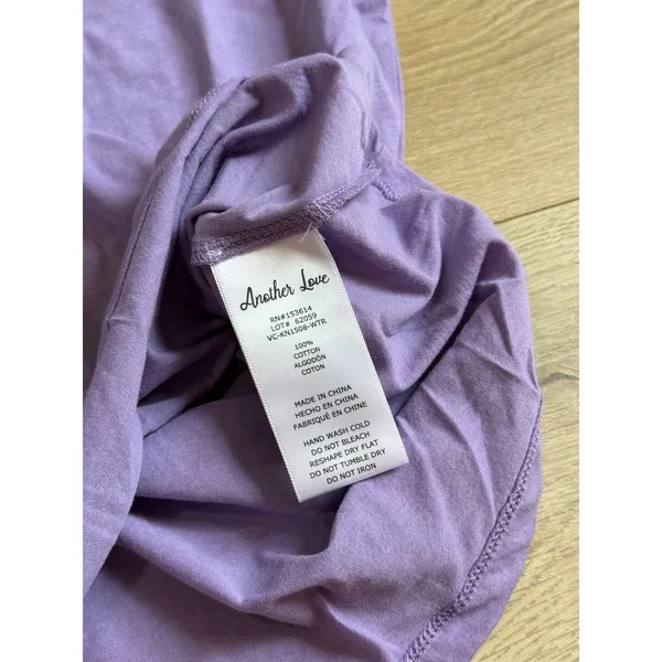 NWT Another Love Lu's Couture Springfield boutique purple puff sleeve top size M - Image 8