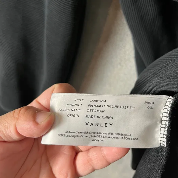 Varley Fulham Longline Ribbed Pullover Sweater Black Size‎ XS Athleisure - Image 5