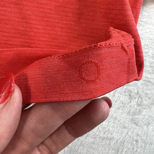 Lululemon Sz 0‎ Swiftly Tech Relaxed-Fit Polo Shirt Cropped Hot Heat / Red Glow - Image 7