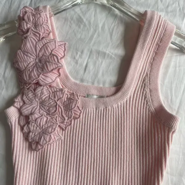 AJE SPLENDOUR FLOWER KNIT TANK S - Image 5
