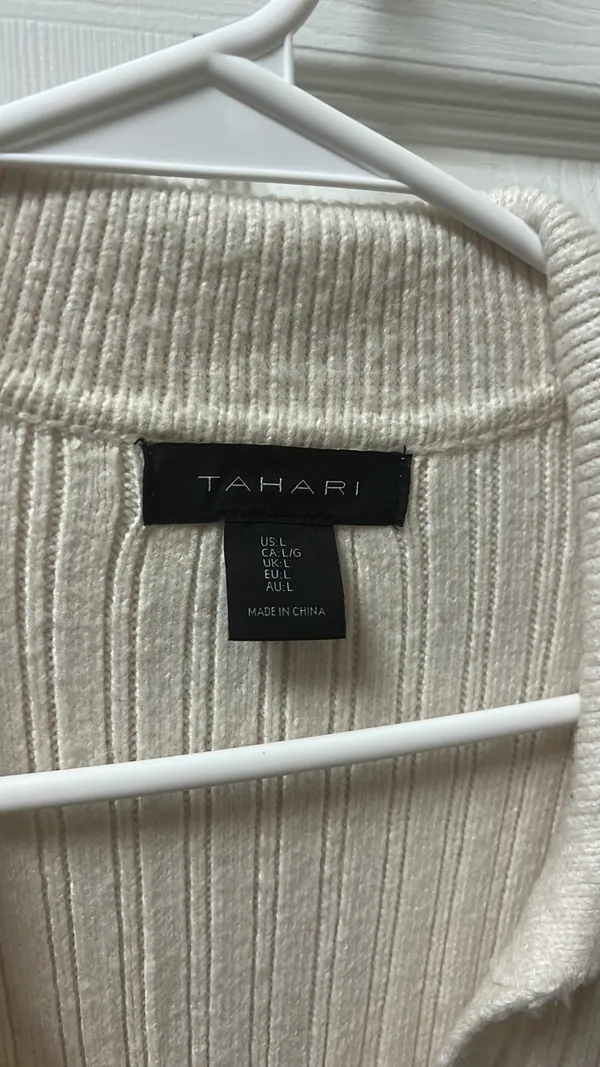 Cream Sweater dress - Image 3
