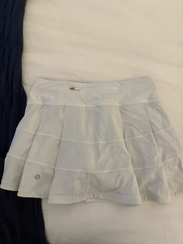 Lululemon Skirt Pace Rival White - Image 2
