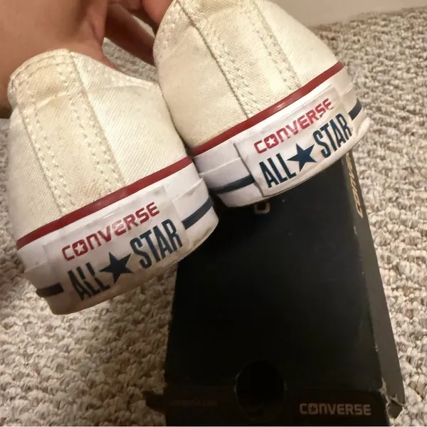 Converse Chuck Taylor All Star Off White Natural Beige Canvas- Size 9.5 Women’s - Image 6