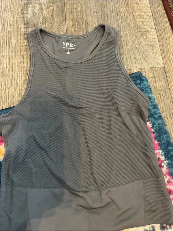 Abercrombie YPB grey Ribbed Tank Top - Image 4