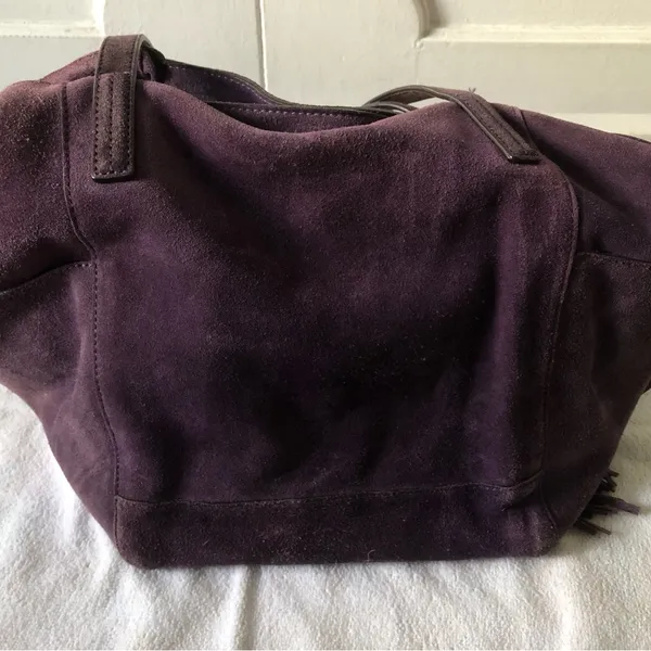 Michael Kors Large Purple Suede Shoulder Bag For Everyday Use - Image 9