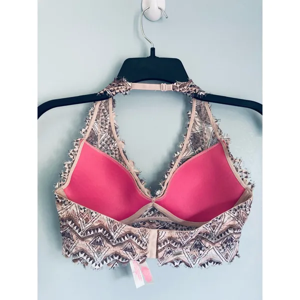 Victoria's Secret Bralette Halter Small Aztec Print Boho Festival - Image 5