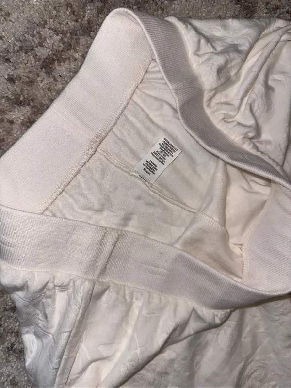 Cream Women's Lounge Sweatshirt & Pants Set - Image 4