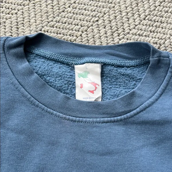 Italia Blue Crewneck Sweatshirt - Image 2