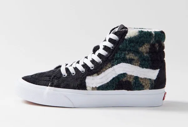 Vans SK8-Hi Sherpa sneakers in camo - Image 5