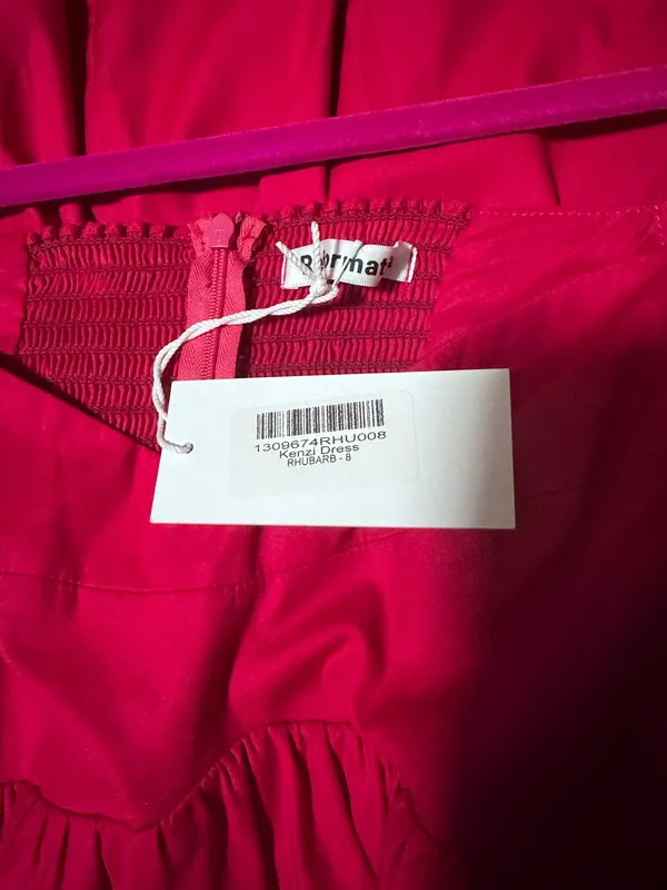 Reformation Kenzi Dress Pink - Image 8
