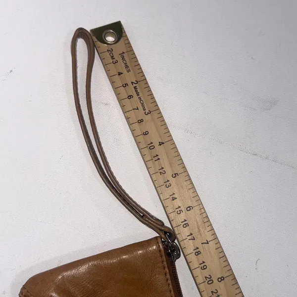 Boho‎ Hippie Equestrian Brown Leather Mini Wristlet Wallet Coin Pouch - Image 15