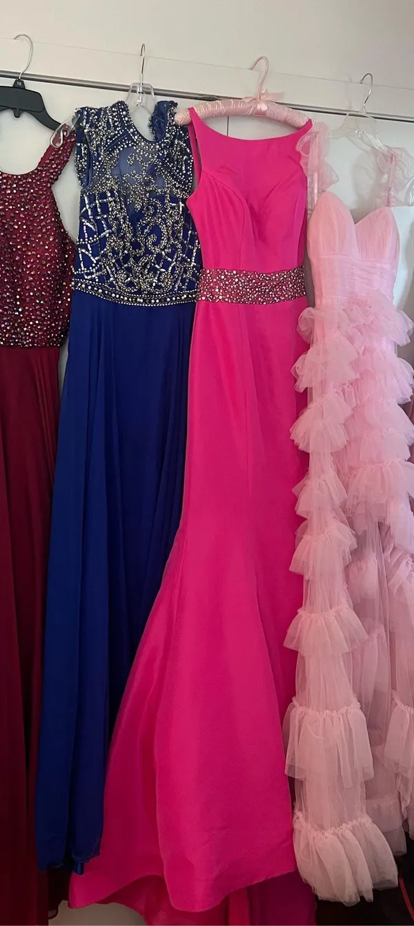 Sherri Hill Hot Pink Dress Prom - Image 2