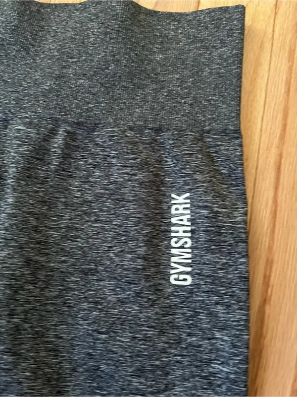 Gymshark Gray Seamless Workout Leggings Small Logo Pilates Gym Athletic Training - Image 2