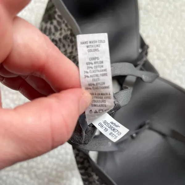 Aerie Gray‎ Lace Bra 36C Soft Stretch Lingerie Everyday Comfort - Image 4