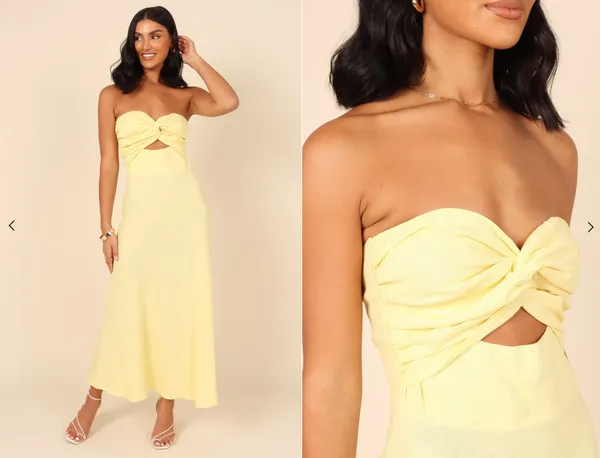 Petal and Pup ROSETTA DRESS - LEMON - Image 3