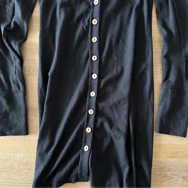 Free People Gia Cardi Black Dress - Image 2