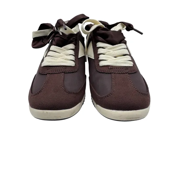 Universal Thread Women's 10 Brown Skyler Sneakers Ribbon Laces Memory‎ Foam - Image 3