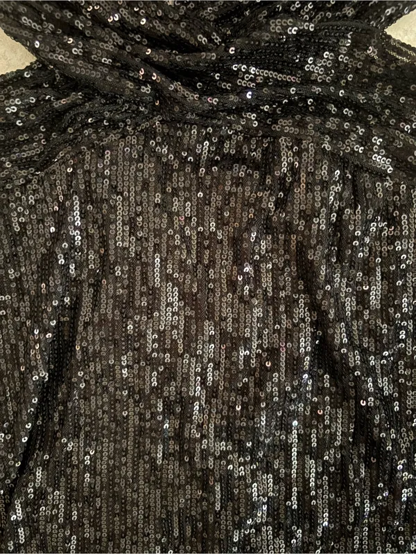 Windsor Black Sequin Twist Halter Mini Dress - Image 3