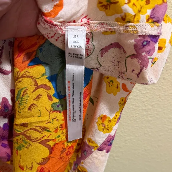 Anthropologie Size Small Multi Floral Smocked Cami - Image 6