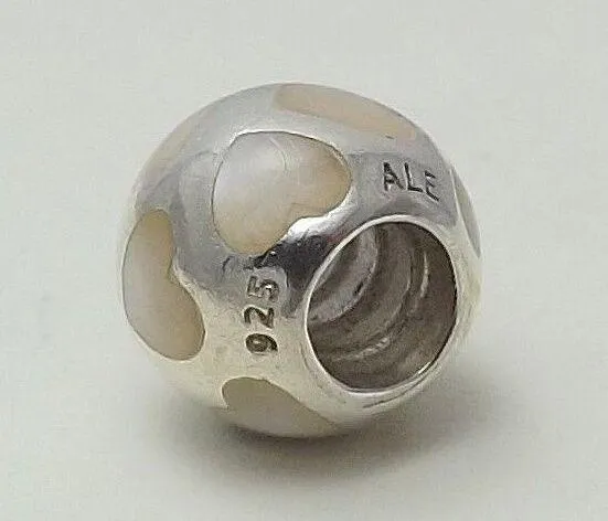 Pandora Mother of Pearl Love Me Hearts Charm 💗 - Image 5