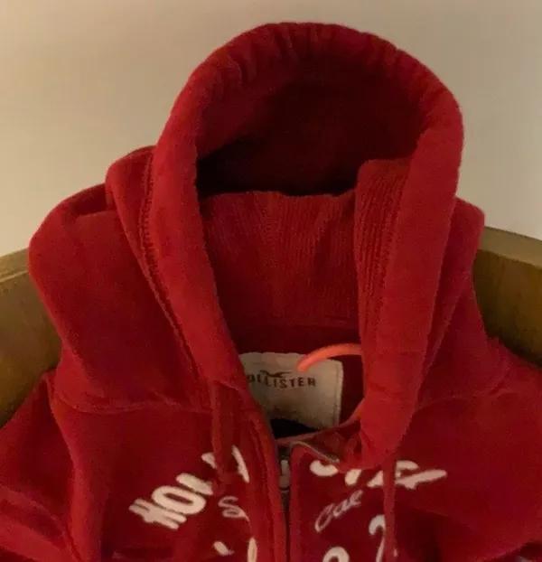 Hollister Red Zip Jacket - Image 2