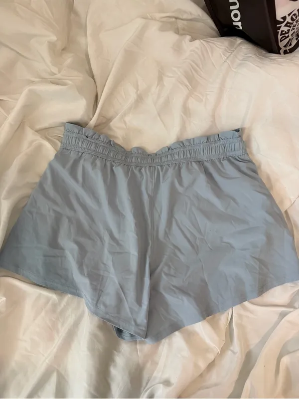 Abercrombie & Fitch Light Blue Women’s Athletic Shorts - Image 3