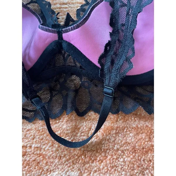 Black Halter Victoria Secret PINK Bralette - Image 4