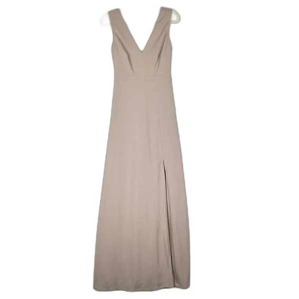 Birdy Grey Shamin Dress Size Small Taupe NEW Bump Friendly Bridesmaid Formal - Image 4