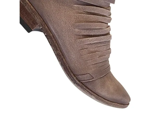 EUC Free People Leather Lost Valley Strappy Booties Size 7.5 - Image 6