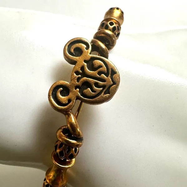 Alex and Ani Disney gold tone filigree wrap bracelet - Image 13