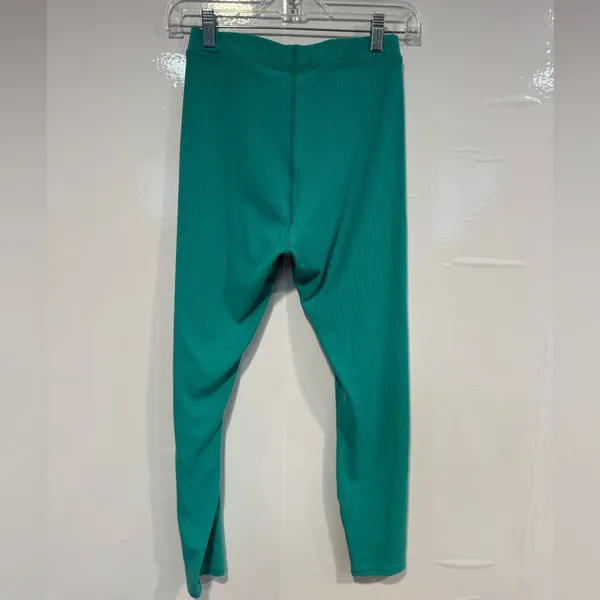 Alo Green Ribbed‎ Teal Leggings - Image 4