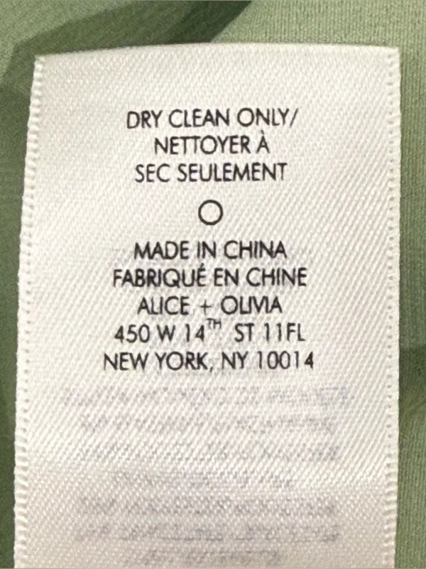 Alice + Olivia Karoline Cutout Mini Dress 6 Green Satin Cocktail Party Spring - Image 12