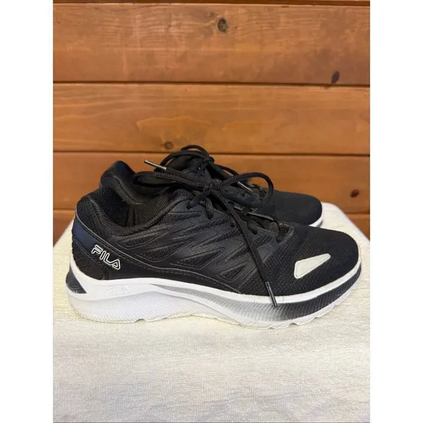 Fila Women's Memory Sequence 2 Athletic Sneakers black/white Sz 8 - Image 2