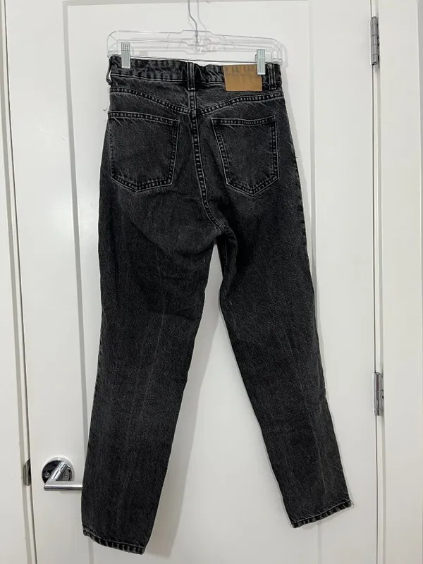 Zara Size 2 Black 100% Cotton Rigid High-Rise Jeans - Image 6