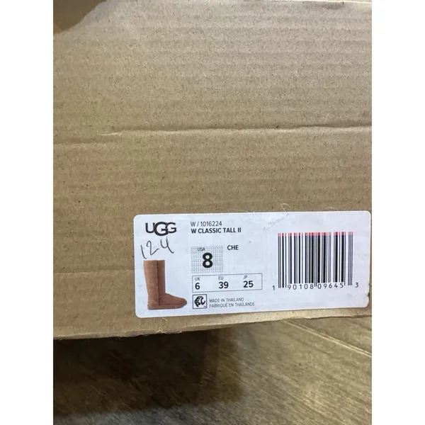 UGG Classic Tall II Chestnut Suede Fur Boots Womens Size 8 - Image 8