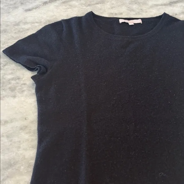The Cashmere Project Black Cashmere Tee Shirt - Image 7