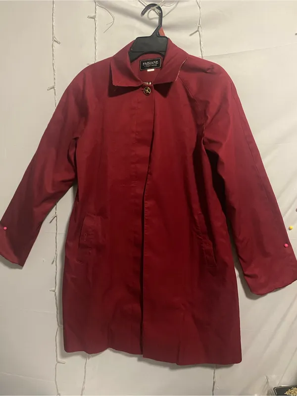 Women's Red Trench Coat - Image 2