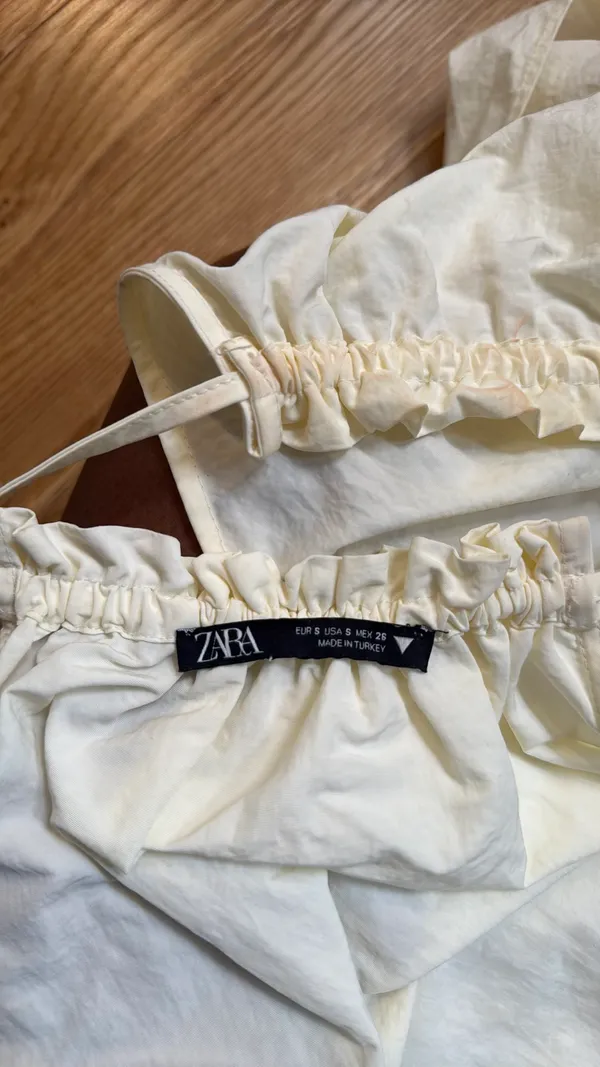 White ZARA Organza Top - Image 4