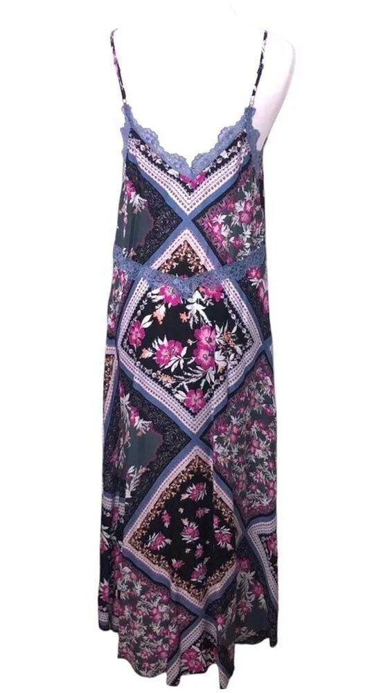 Intimately Free People Stevie Printed Maxi Slip Dress in Graphite Combo Medium - Image 7