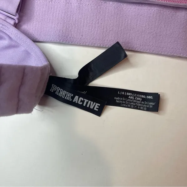 PINK Victoria's Secret Lavender Sports Bra - Image 3